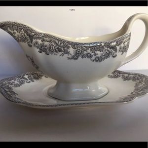 SPODE DELAMERE RURAL PORCELAIN GRAVY BOAT NWOB